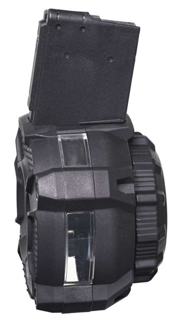 ProMag DRMA24 Standard 65rd Drum w/ Capacity Window 223 Rem/5.56x45mm Fits AR-15 Black DuPont Zytel Polymer TSW|125111