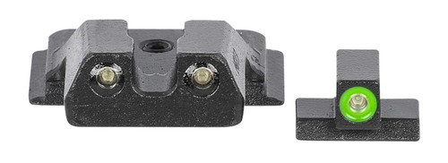 Meprolight USA 417703111 Hyper-Bright Green Tritium Green Outline Front Sight-Green Tritium Black Outline Rear Smith & Wesson M&P Shield TSW|134461