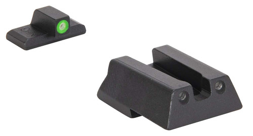 Meprolight USA 415453111 Hyper-Bright Green Tritium Green Outline Front Sight-Green Tritium Black Outline Rear Sight HK VP9/HK45/HK45C TSW|134526