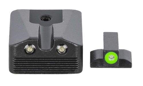 Meprolight USA 412213111 Hyper-Bright Green Tritium Green Outline Front Sight-Green Tritium Black Outline Rear Sight Kimber 1911 WEDGE TSW|134547