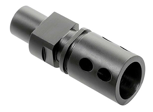 CMMG 57DA5BE Flash Hider Black Steel with M12x1 LH Threads for 5.7x28mm FN PS90 TSW|48547