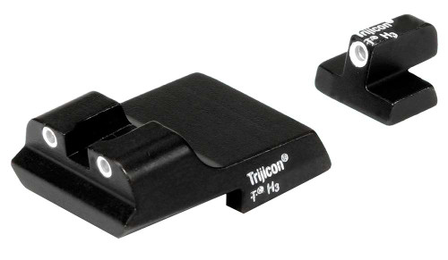 Trijicon 600437 Bright & Tough Night Sights Green/Tritium White Outline Front Sight-Green/Tritium White Outline Rear Sight Smith & Wesson 1911 TSW|84565