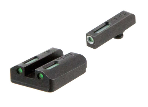 TruGlo TG13TA2A TFX Black | Green Tritium & Fiber Optic White Outline Front Sight Green Tritium & Fiber Optic Rear Sight TSW|25428