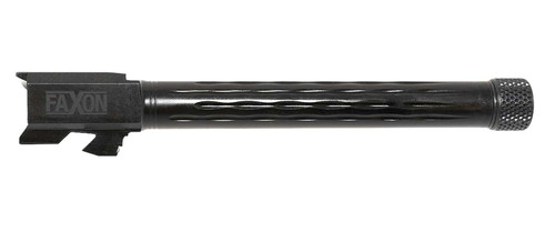 Faxon Firearms GB910N34LGQT Match Series 9mm Luger 5.75" Fluted Threaded Black Nitride Stainless Steel, Fits Glock 34 Gen2-4 TSW|180104