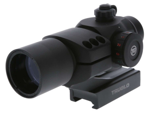 TruGlo TG-TG8230RB Triton Black Anodized 1x 30mm 3 MOA Illuminated Tri-Color Center Dot Reticle TSW|135915