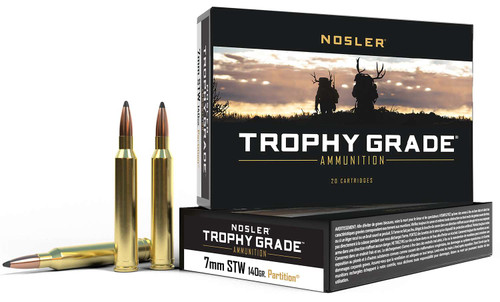 Nosler 60046 Trophy Grade 7mmSTW 140gr Nosler Spitzer Partition 20 Per Box/10 Case TSW|59566