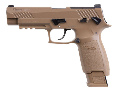 Sig Sauer Airguns AIRM17177 P320-M17 Air Pistol CO2 177 Pellet 20+1 4.70" Coyote Polymer Grips TSW|106511