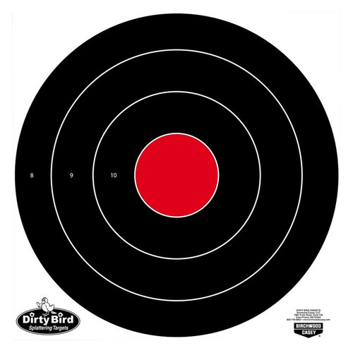 Birchwood Casey 35181 Dirty Bird Bullseye Tagboard Target 17.25" 100 Per Pkg TSW|136596