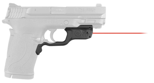 Crimson Trace 0198701 Laserguard Fits S&W M&P 22/380EZ Shield/9EZ Shield, Red Laser Black Polymer TSW|110280