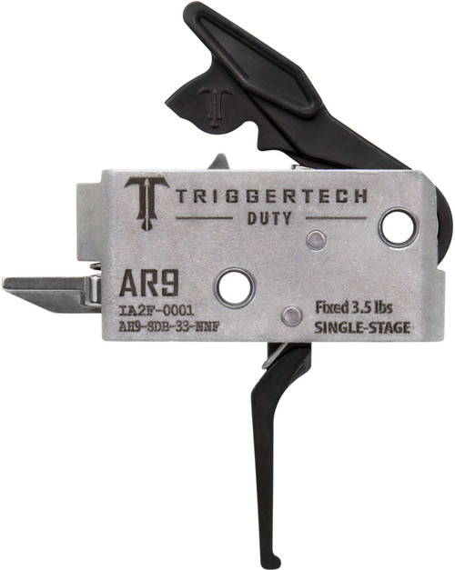 TriggerTech AH9SDB33NNF Duty Flat Trigger Single-Stage 3.50 lbs Draw Weight Fits AR-9 TSW|153890