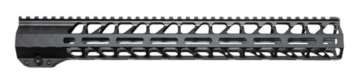 Battle Arms Development BADWH15MLOK Workhorse Handguard 15" M-LOK, Free-Floating Style Made of 6061-T6 Aluminum with Black Anodized Finish for AR-15 TSW|130354