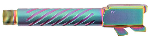Ballistic Advantage BAPSG175T3W Premium Series 9mm Luger Fits Glock 17 Gen 5 Fluted Threaded Iridescent PVD Stainless Steel TSW|160222