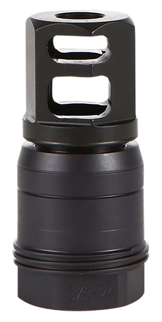 Sig Sauer SL76258X2490DEGM Clutch-Lok QD Muzzle Brake Black Stainless Steel with 5/8" 24 tpi Threads for 7.62mm 90 Degree Taper TSW|142342