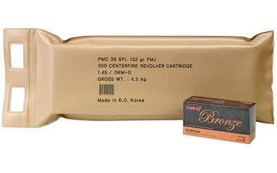 PMC BRNZ 38SPL 132GR FMJ 6 BX BP RSR|PMC38G-BP