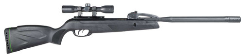 Gamo 611006875554 Swarm Whisper Gas Piston 22 Pellet 10rd Black Fluted/Rifled Barrel, Black Receiver Fixed All Weather Stock Scope 4x32mm TSW|109811