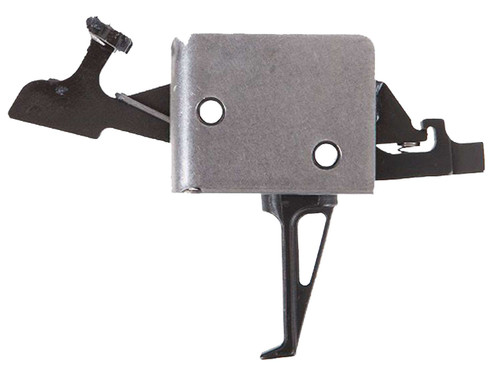 CMC Triggers 92504 Drop-In Two-Stage Flat Trigger w/ 2 lbs Draw Weight & Black/Silver Finish TSW|4726