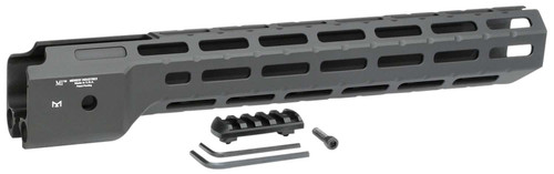 Midwest Industries MICRPC9X Combat Ruger PC9 M-Lok Handguard Black Hardcoat Anodized 6061-T6 Aluminum 14" TSW|121677