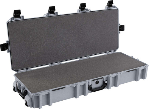 Pelican VCV7300000GRY Vault Double Rifle Case 44" Gray Polyethylene Foam Weather Resistant TSW|181073