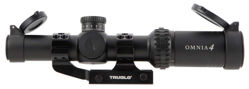 TruGlo TG-8514TLR Omnia Tactical Black Anodized 1-4x24mm 30mm Tube Illuminated APTR Reticle TSW|33510