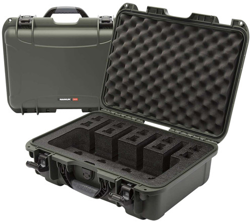Nanuk 9254UP6 925 4 UP Pistol Case Waterproof Olive Resin w/ Closed-Cell Foam Padding 17" L x 11.80" W x 6.40" H Interior Dimensions TSW|146624