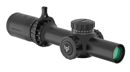 Swampfox Optics THK14241RB Tomahawk II Black 1-4x24mm 30mm Tube BDC Red Reticle TSW|178889