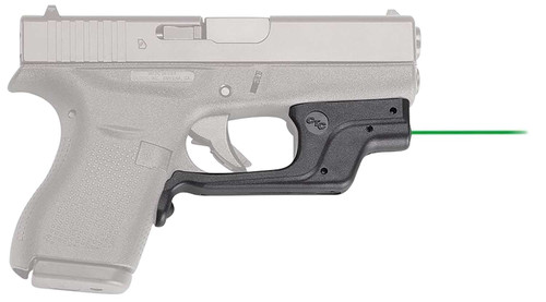 Crimson Trace 0146301 LG-443 Laserguard Compatible w/Glock 42/43, Green Laser Black Polymer TSW|95669