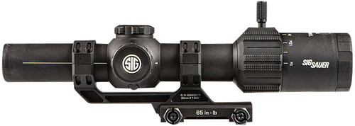 Sig Sauer Electro-Optics SOT61000 Tango-MSR LPVO Black 1-6x24mm, 30mm Tube Illuminated BDC6 Reticle Features Throw Lever & ALPHA-MSR Mount TSW|137383