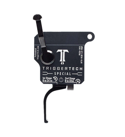 TriggerTech R70TCB13TBF Special Two-Stage Flat Trigger with 1-3.50 lbs Draw Weight Black Finish for Remington 700 Right TSW|127442