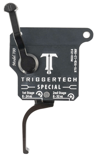TriggerTech R70TCB13TNF Special Two-Stage Flat Trigger with 1-3.50 lbs Draw Weight & Matte Gray w/Black Parts Finish for Remington 700 Right TSW|127444