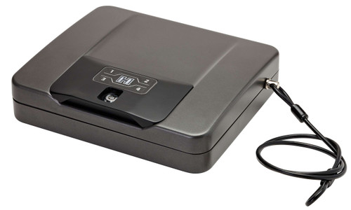 Hornady 98141 Rapid Safe 4800KP RFID Access Code Key Entry Black Steel Holds 1 Handgun 10.50" L x 12" W x 2.90" D TSW|50477
