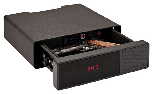 Hornady 98215 Rapid Safe Night Guard RFID Access Code Key Entry Black Steel Holds 1 Handgun 3" H x 12" W x 10.50" D TSW|115795