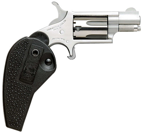 North American Arms 22MSHG Mini-Revolver Compact Frame 22 WMR 5 Shot 1.13" Stainless Steel Barrel, Frame & Cylinder, Black Synthetic Holster Grip, Exposed Hammer TSW|51228