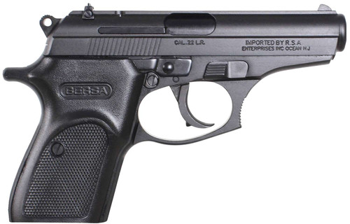 Bersa T22M Thunder Micro-Compact Frame 22 LR 10+1, 3.50" Black Steel Barrel, Matte Black Serrated Slide, Matte Black Aluminum Frame w/Beavertail TSW|139433