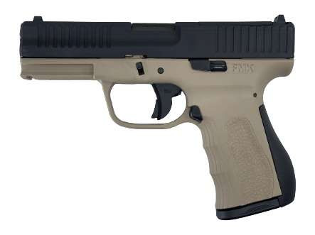 FMK FMKG49TDE G3 Full Size Frame 9mm Luger 14+1 4.50" Polished Threaded Barrel, Black Carbon Steel Optic Ready/Serrated Slide, Dark Earth Polymer Frame w/Accessory Rail, Textured Grip TSW|201026