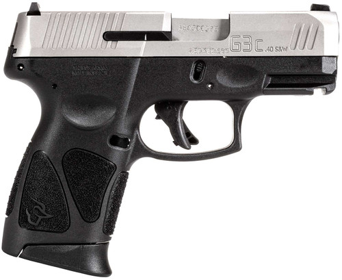 Taurus 1G3C4039 G3C Compact Frame 40 S&W 10+1 3.26" Matte Stainless Steel Barrel, Serrated Stainless Steel Slide, Black Polymer Frame w/Picatinny Rail, Black Polymer Grip TSW|157575
