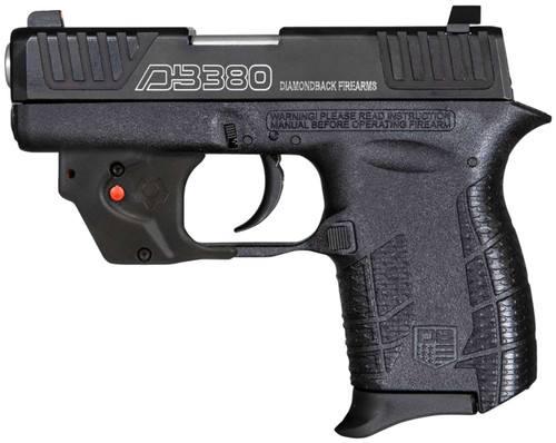Diamondback DB0101E002 DB380 Gen4 w/Laser Micro-Compact Frame 380 ACP 6+1, 2.80" Stainless Steel Barrel, Serrated Stainless Steel Slide, Mint Polymer Frame w/Beavertail & Grip, Viridian Laser TSW|150380