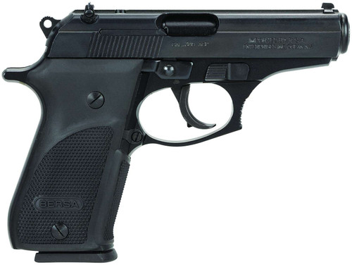 Bersa THUN380PM15 Thunder Plus Sub-Compact Frame 380 ACP 15+1, 3.50" Black Steel Barrel, Matte Black Serrated Steel Slide & Aluminum Frame w/Beavertail, Black Right Hand TSW|139413