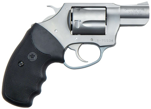 Charter Arms 73220 Undercoverette Small 32 H&R Mag, 6 Shot 2" Matte Stainless Steel Barrel & Cylinder, Matte Stainless Aluminum Frame w/Black Finger Grooved Rubber Grip, Exposed Hammer TSW|48448