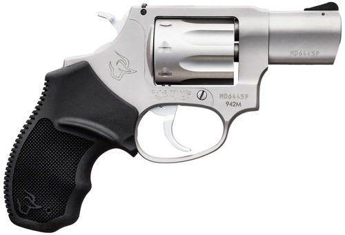 Taurus 2942M029 942 22 WMR 8rd 2" Barrel, Overall Matte Finish Stainless Steel & Finger Grooved Black Polymer Grip TSW|121960