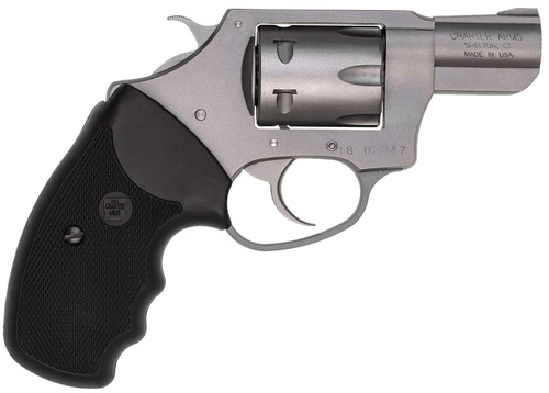 Charter Arms 72324 Pathfinder Small 22 WMR, 8 Shot 2" Stainless Steel Barrel & Cylinder, Anodized Aluminum Frame w/Black Finger Grooved Rubber Grip, Exposed Hammer TSW|38070