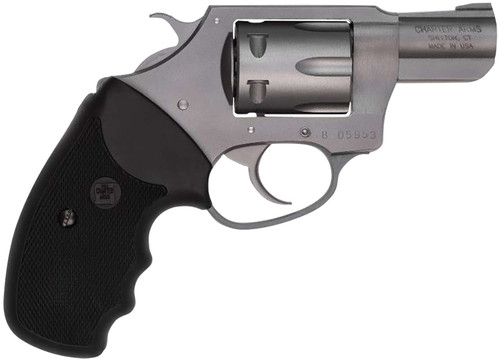 Charter Arms 72224 Pathfinder Small 22 LR, 8 Shot 2" Stainless Steel Barrel & Cylinder, Anodized Aluminum Frame w/Black Finger Grooved Rubber Grip, Exposed Hammer TSW|38069