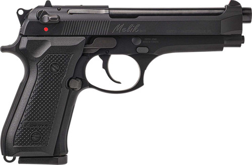 Derya Firearms MELIK9TR Melik 9mm Luger 17+1 4.90" Black Melonite Steel Barrel, Black Melonite Serrated Steel Slide, Black Aluminum Frame, Black Polymer Grip TSW|174451