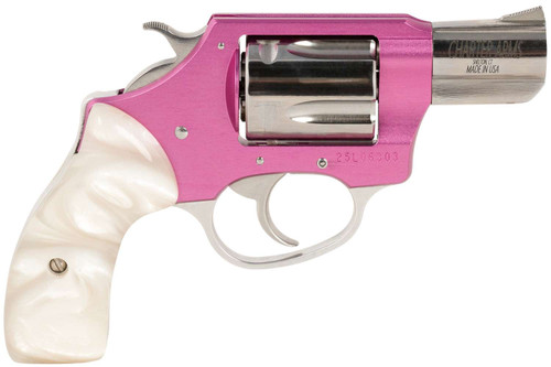 Charter Arms 53839 Undercover Lite Chic Lady Small 38 Special 5 Shot 2" High Polished Stainless Steel Barrel & Cylinder, Pink Aluminum Frame, Pearl Grip, Exposed Hammer TSW|72296