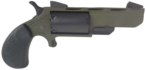 North American Arms NAATGHCB Green Huntsman Conversion 22 LR/22 Mag 5rd 2" Heavy Vent Rib Barrel, OD Green Cerakote Steel Frame, Matte Black Cylinder, Black Cobblestone Rubber Grip TSW|163128