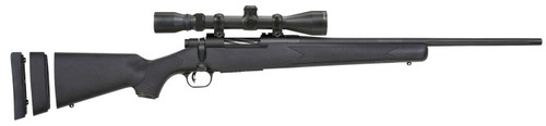 Mossberg 28027 Patriot Super Bantam 6.5 Creedmoor Caliber with 5+1 Capacity, 20" Fluted Barrel, Blued Metal Finish & Black Synthetic Stock Right Hand (Youth) Includes 3-9x40mm Scope TSW|109213