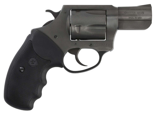 Charter Arms 64420 Bulldog Large 44 S&W Spl 5 Shot, 2.50" Black Nitride Steel Barrel, Cylinder & Frame w/Black Finger Grooved Rubber Grip, Exposed Hammer TSW|3213