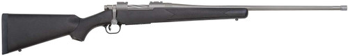 Mossberg 28245 Patriot Full Size 6.5 PRC 4+1 24" Stainless Cerakote Fluted Threaded Barrel, Drilled & Tapped Stainless Cerakote Receiver, Black Fixed Synthetic Stock TSW|174383