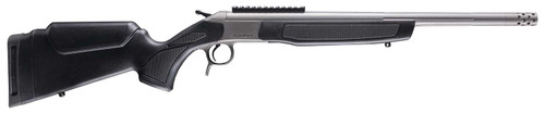 CVA CR4441S Scout Takedown 400 Legend 1rd 22" Stainless Fluted Threaded Barrel, Stainless Steel Receiver w/Picatinny Rail, Adj Comb & LOP Black Synthetic Stock TSW|178952