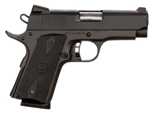 Rock Island 51429 Rock Standard CS 45 ACP Caliber with 3.60" Barrel, 7+1 Capacity, Overall Black Parkerized Finish Steel, Beavertail Frame, Serrated Slide & Black Rubber Grip TSW|35192