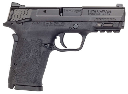 Smith & Wesson 12436 M&P Shield EZ M2.0 Compact Slim 9mm Luger 8+1 3.67" Black Armornite Barrel & Serrated Slide, Matte Black Polymer Frame w/Picatinny Rail Black Polymer Grips Right Hand TSW|118853